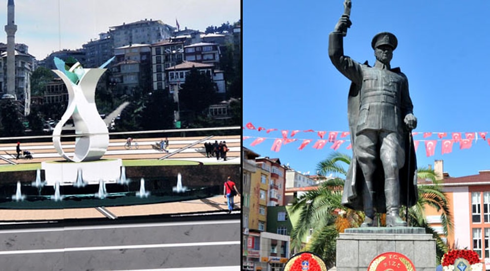 Rize Belediyesi'nden Atatürk Heykeli İçin Referandum Kararı