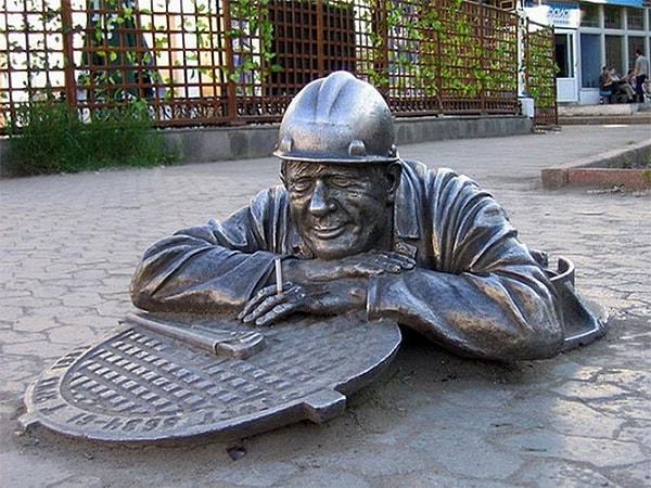 Rusya'da bir heykel.