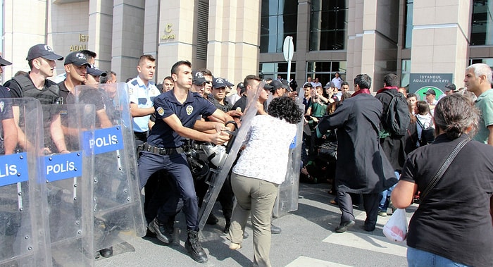 İstanbul Adliyesi Önünde Avukatlara Müdahale