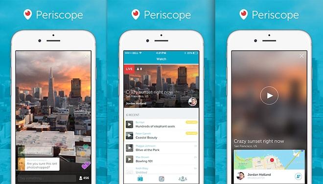 Periscope, iOS Cihazlarında Önemli Güncellemeyle Geldi!