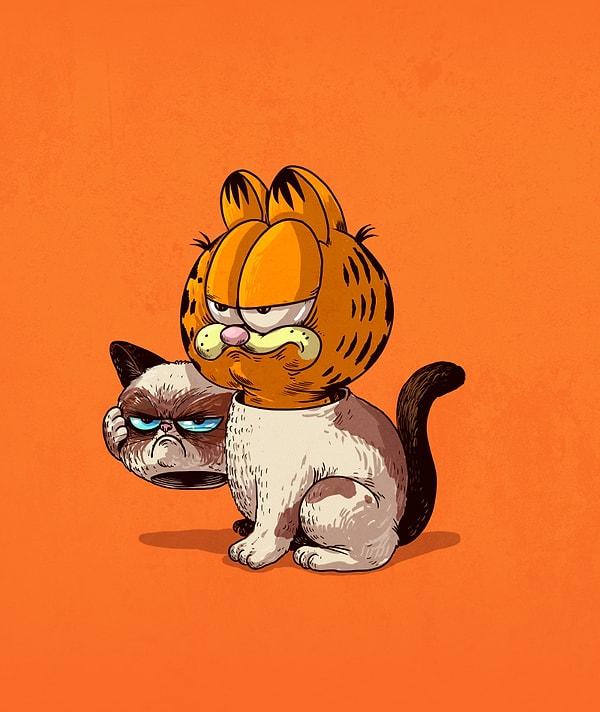 4. Grumpy Cat Maskesiz