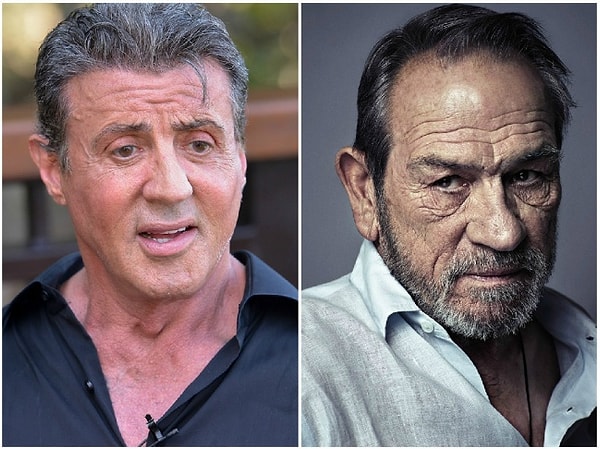 4. Sylvester Stallone ve Tommy Lee Jones — İkisi de 68 yaşında.