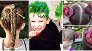 Çılgın Saç Günü'nde Delicesine Eğlenen Çocuklardan 14 Yaratıcı Saç Modeli