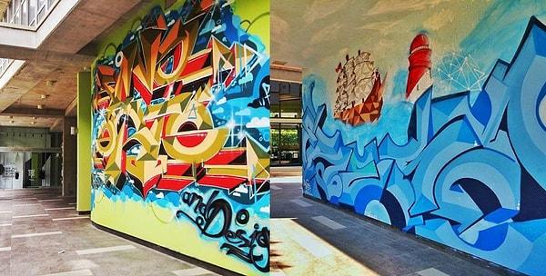 12. Grafiti sanatını destekleyen üniversite...