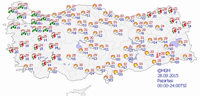 Dikkat! Meteoroloji'den 'Kuvvetli Yağış' ve 'Kuvvetli Rüzgar' Uyarısı