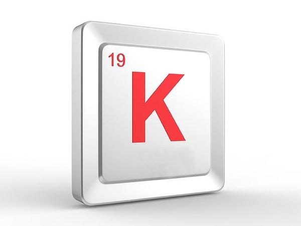 12. Kimya bilgine güveniyor musun? O zaman "K" hangi elementin sembolüdür?