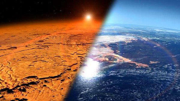 NASA'nın yaptığı açıklamada ilgi çeken bir başka ayrıntı ise Mars yüzeyinin bir dönem üçte ikisi boyutunu kaplayacak şekilde tuzlu sularla kaplı olduğunu açıklamasıydı.