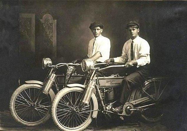 3. Harley Davidson's founders Willam Harley and Arthur Davidson
