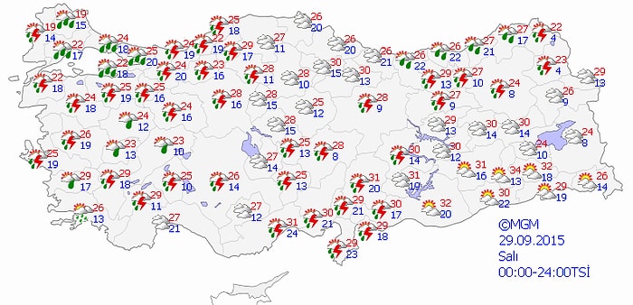 Meteoroloji'nin Kuvvetli Yağış ve Rüzgar Uyarısı Devam Ediyor