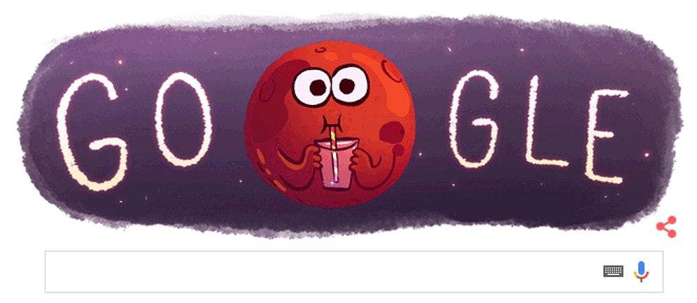 Google'dan Mars Doodle'ı!