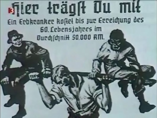 Naziler kabaca şöyle düşünüyordu: "En sağlıklı insanlar savaş meydanlarında ölürken, neden toplum işe yaramayan engelli ve hasta bireylerin yükünü çeksin?"