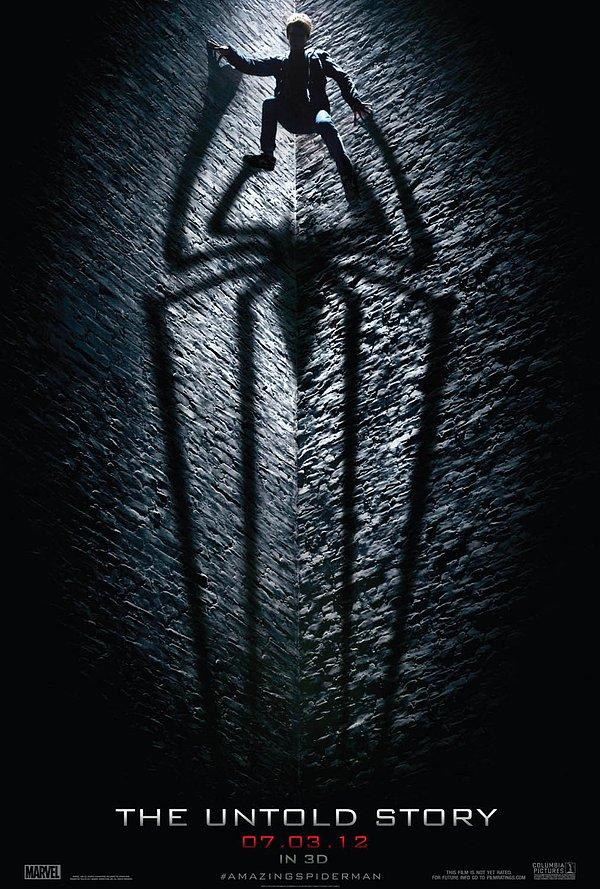 22. Amazing Spider-Man'in ilk tanıtım afişi.