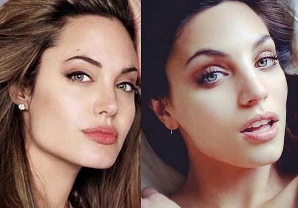 1. Arjantinli model Victoria Furnari 24 yaşında. Dünyanın en güzel kadınlarından Angelina Jolie'ye olan benzerliği sayesinde hayatı değişmiş.