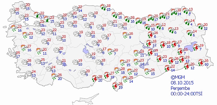 Meteoroloji'den 4 İlimize 'Kuvvetli Yağış' Batı Karadeniz'e Fırtına Uyarısı