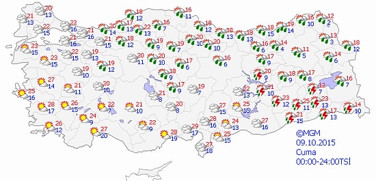 Dikkat! Meteoroloji'den 6 İlimize Kuvvetli ve Şiddetli Yağış Uyarısı