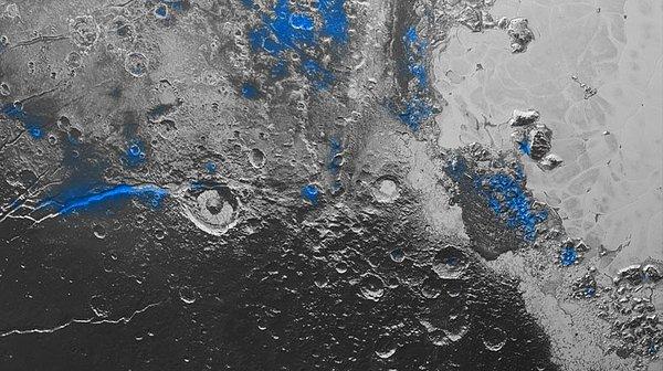 5. Plüton'da buz halinde su bulunduğu ve gezegenin mavi bir gökyüzüne sahip olduğu keşfedildi
