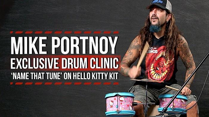 Hello Kitty'li Davul Setiyle Harikalar Yaratan Mike Portnoy