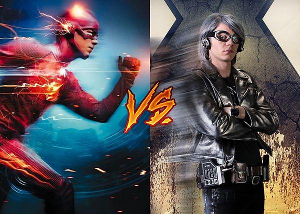5. Zamanı durduracak kadar hızlı olmalarıyla bildiğimiz iki süper kahraman: Flash vs. Quicksilver