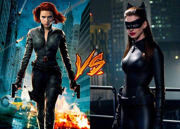 6. Hangisinin yeneceğini kestirmenin yanında hangisinin daha seksi olduğuna karar vermek de zor. Black Widow vs. Catwoman