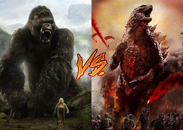13. King Kong, üç dinozoru alt etmeyi başarmıştı. Bu kez daha dişli bir rakiple karşı karşıya: Godzilla