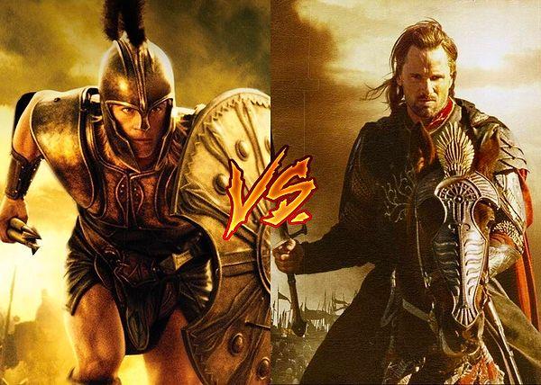 18. Tek başlarına düzinelerce adamı devirebilecek iki efsane savaşçı: Achilles vs. Aragorn