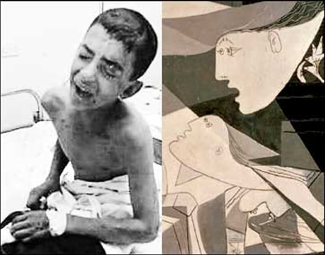 Picasso’ya göre sanatçı, insanlığın ve uygarlığın en temel değerlerinin yok edilme tehlikesi ile karşı karşıya kaldığı bir savaşta kayıtsız kalamazdı.