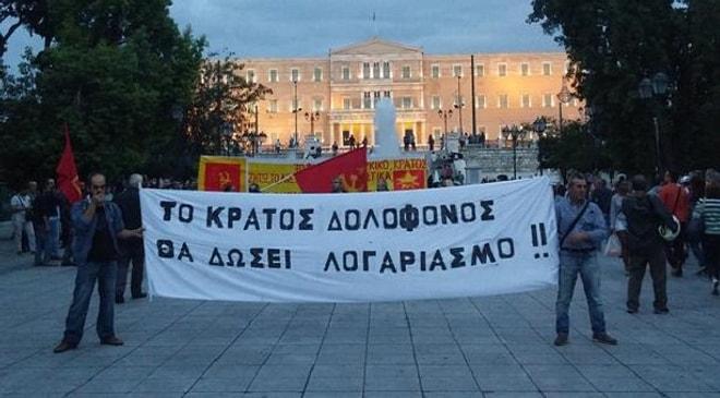 Atina’da Saldırı Protestosu: ‘Erdoğan Hesap Vermeli’