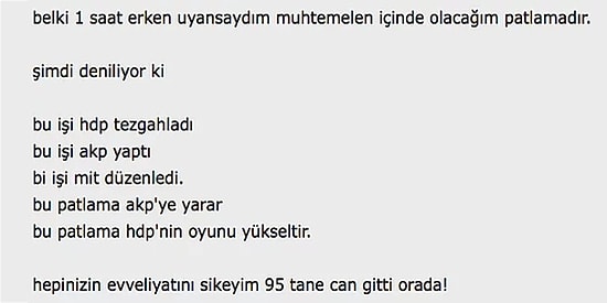 Ankara'da Yaşanan Vahşete Dair Ekşi Sözlük'te Mutlaka Okumanız Gereken En Çarpıcı 15 Yorum
