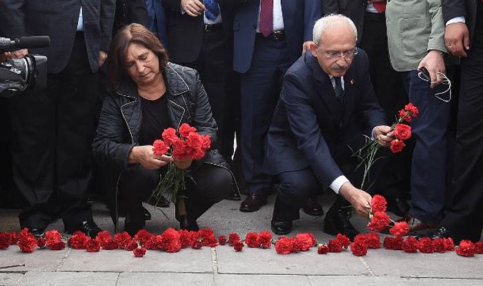 Kılıçdaroğlu, Eşi ile Birlikte Patlama Noktasına Karanfil Bıraktı