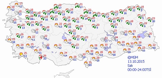 Karadeniz'in Kıyı Kesimlerinde Kuvvetli Yağışlara Dikkat!