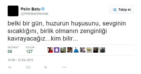 Ünlülerden Barış ve Kardeşlik Dileği İçeren 13 Tweet