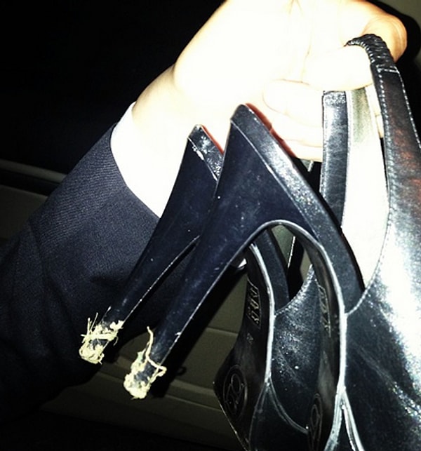 14. Результат ходьбы по газону.