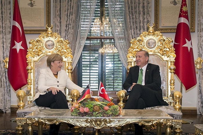 Erdoğan, Merkel ile Görüştü