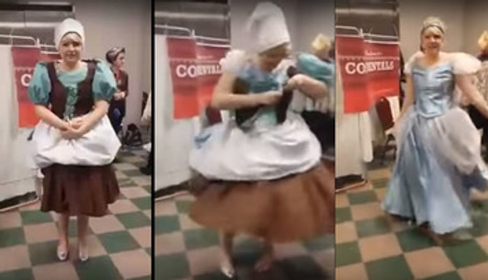 20 Saniyede Değişen Sihirli Külkedisi Kostümü