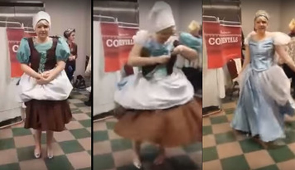 20 Saniyede Değişen Sihirli Külkedisi Kostümü