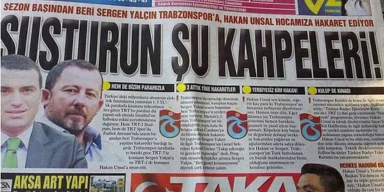 Alayına Gider Kafasıyla Önüne Çıkana Sallayan Trabzon Yerel Basınından 20 Unutulmaz Manşet