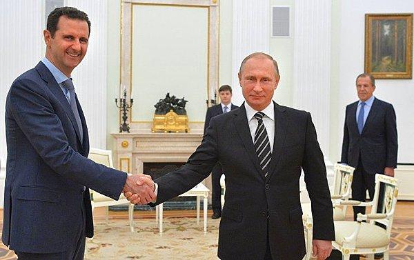 9. Putin ve Esad Moskova'da Görüştü