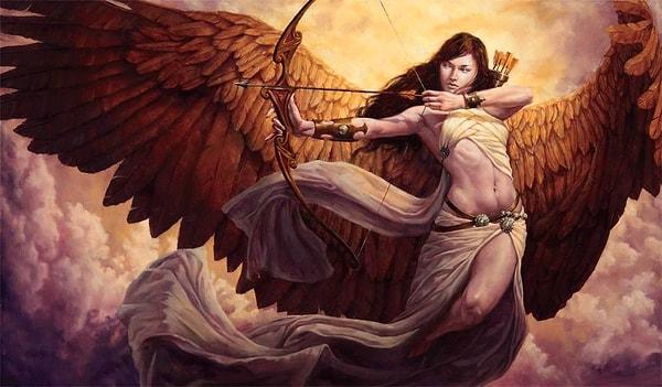2. Aynı zamanda Apollon’un kız kardeşi Artemis gibi evlenmemeye ant içen bakire bir peridir, Daphne.
