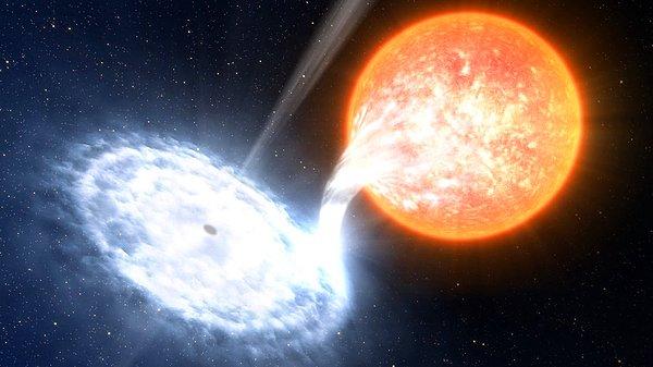Bu denli büyük değişimlerin gerçekleşmesi için bu yıldızların büyük bir karadelik tarafından yutulması gerekir, ki bu bile anlık bir şey değildir ve yıldızın tamamen sömürülmesi binlerce yıllık bir süreç alır.