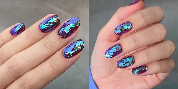 Trend Alarmı: Kalp Kırıklarınızı Olmasa da, Cam Kırıklarınızı Kullanabileceğiniz Nail Art