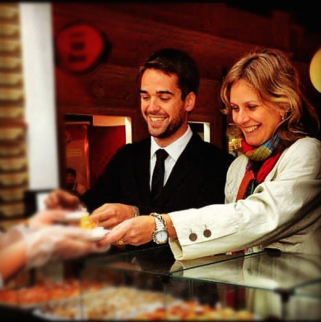 3. With his wife