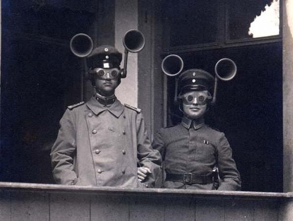 22. Bir Alman ses konum cihazı, 1917.