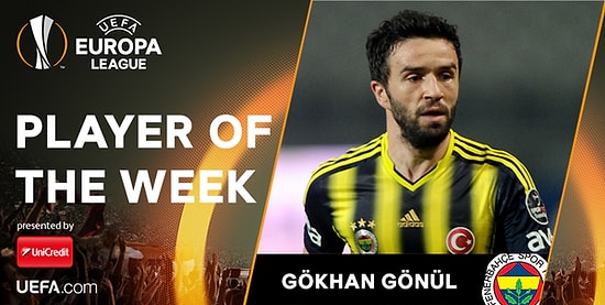 UEFA Avrupa Ligi'nde Haftanın Oyuncusu Gökhan Gönül Seçildi