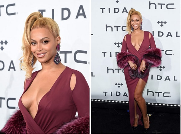 Недавно состоялась вечеринка TIDALx1020, на которой Бейонсе появилась в таком виде.