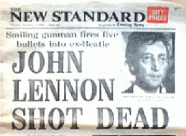 22. Lennon’un öldürülmesi
