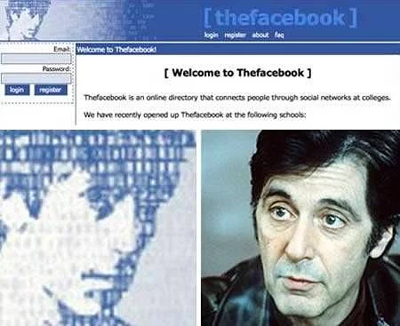 Facebook'un ilk "yüzü" Al Pacino'ydu.
