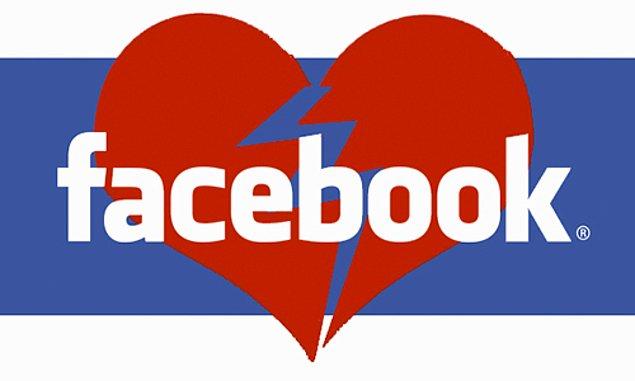 9. Dünyada her 3 evlilikten 1'i Facebook yüzünden bitiyor.
