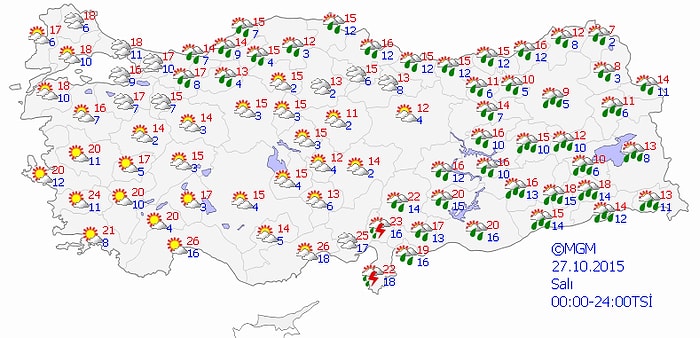 Meteoroloji'nin Doğu Bölgelerimize 'Kuvvetli Yağış' Uyarısı Devam Ediyor