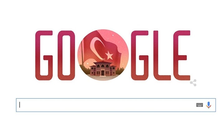 Google'dan 29 Ekim Cumhuriyet Bayramı Doodle'ı