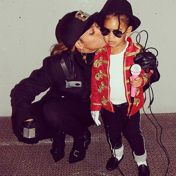 Michael ve Janet Jackson olan Beyonce ve kızı Blue Ivy